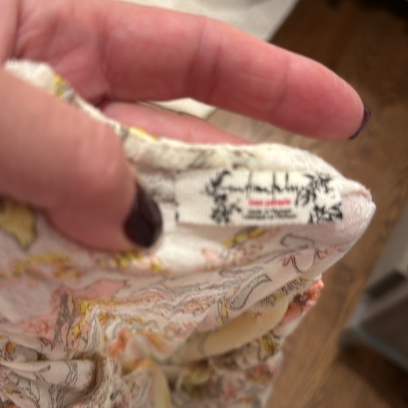 We The Free Floral Dress - Pastel Yellow and Pink - Picture 4 of 7